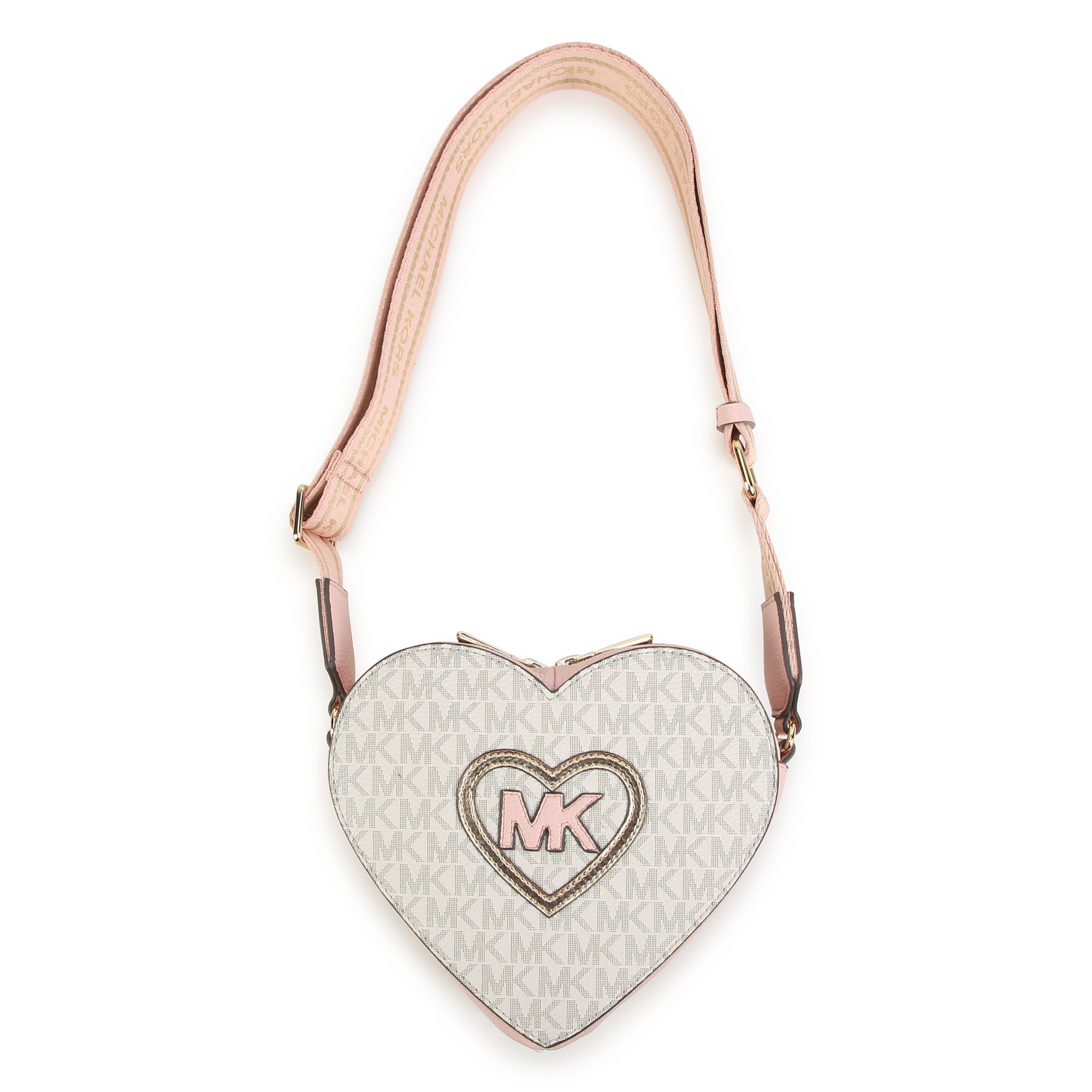 MICHAEL KORS Girls Pink Logo Heart Handbag | Junior Couture USA